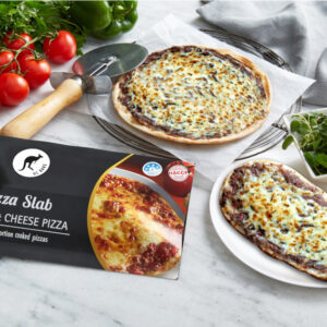 The oz bake meat and cheese pizza, the worlds first pre packaged manoush, can be bought from many different distributors, including, islander foods, abcoe, galipo, fresh N Frozen, global foods, impulse foods, J&L Borgo & many more!