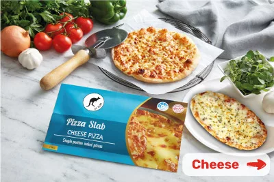 Oz Bake Cheese Pizza Slab - Individually Packaged Pizza 