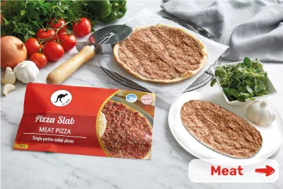 Oz Bake Meat Pizza Slab - Individually Packaged Pizza 